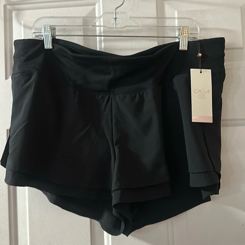 CALIA KICK IT UP SHORT: BLACK: NEW WITH TAGS: SIZE XL